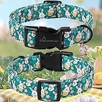 Vista 190 de Aring Pet Collar de algodón, ligero y ajustable, con hebilla de liberación rápida para perros pequeños, medianos y grandes, para cachorros, XS