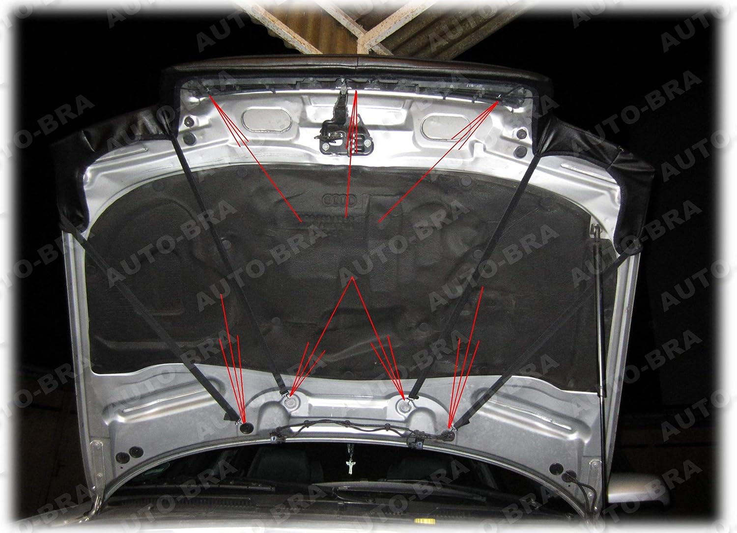 Hood Bra Front End Nose Mask Compatible with Audi A4 B5 1994-2001 Bonnet Bra STONEGUARD Protector Tuning