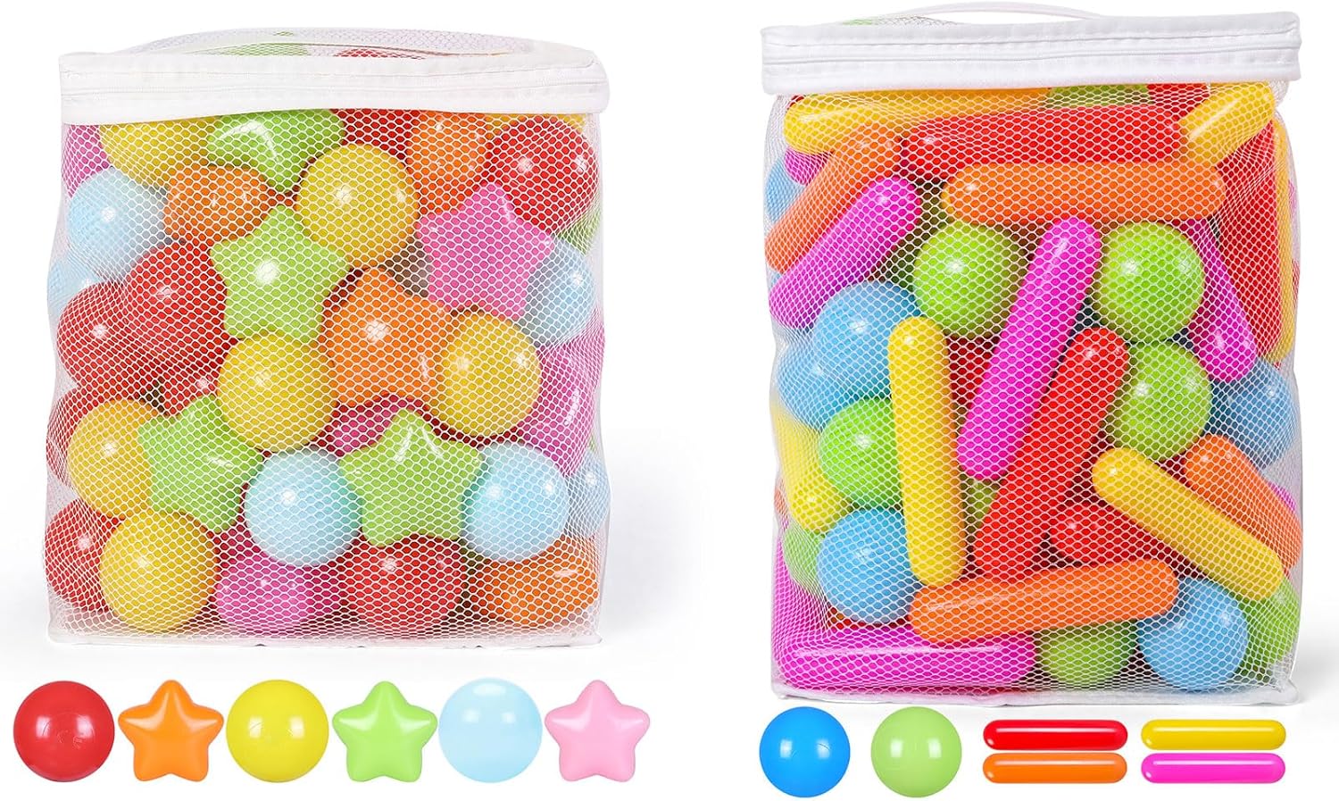Ball Pit Balls Pack of 220， Ball Star Strips
