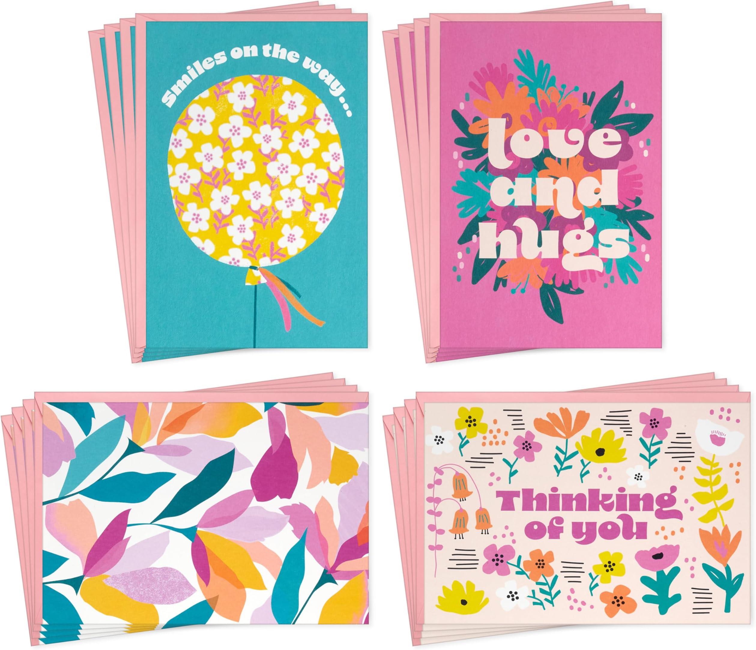 Amazon.com : Hallmark Get Well and Thinking of You Card Assortment (16 ...