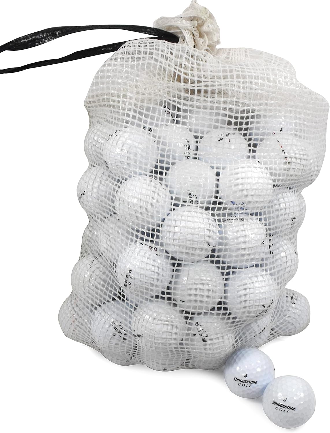 Bridgestone Assorted Models Recycled B/C Grade Golf Balls in Onion Mesh Bag (72-Piece)