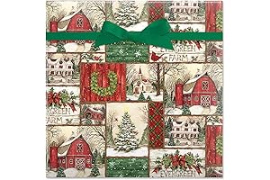 Current Evergreen Gift Wrap Roll: Festive Holiday Cheer for Grandiose Gifts