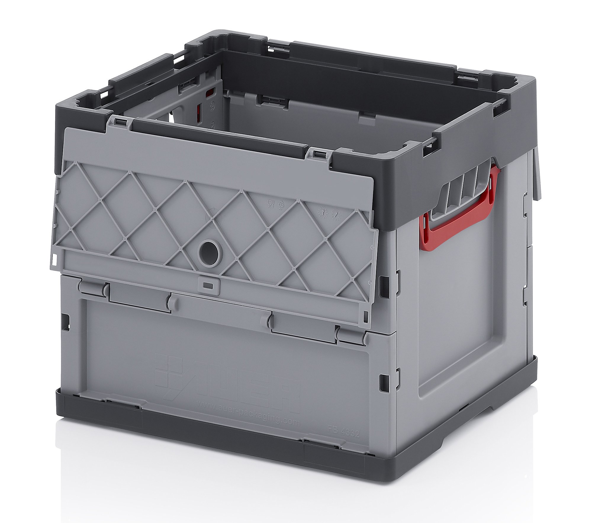5x Profi Faltbox 40 x 30 x 32 mit Deckel stapelbar klappbar stabil Klappbox Campingbox Transportbox