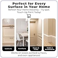 Vista 7 de spot. Pintura de Retoque Acabado Mate para Gabinetes, Paredes, Puertas y Muebles Kit de Reparación Beige Multitono Secado Rápido, Autocebante