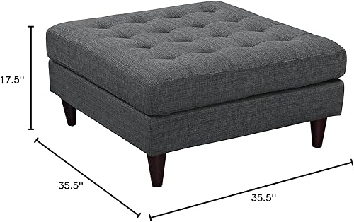 Miniatura 133 de Modway Sofá biplaza Empress en tela tapizada moderna de mediados de siglo, gris Gris,Laguna,Gris,claro,Celeste,verde azulado,Beige,Atomic Rojo