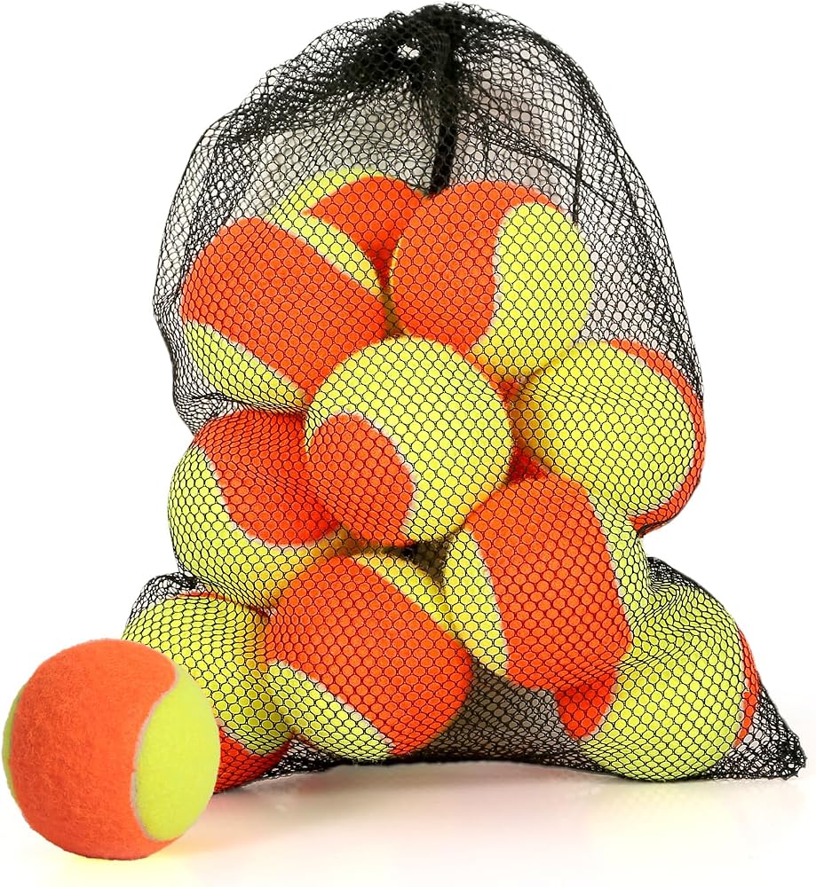 Youth Felt Tennis Balls, Low Compression for Kids, Beginners
