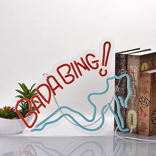 Miniatura 4 de Bada Bing - Letrero de neón para decoración de pared luz LED de neón regulable alimentado por USB letreros de arte de neón para tienda de pub hombre