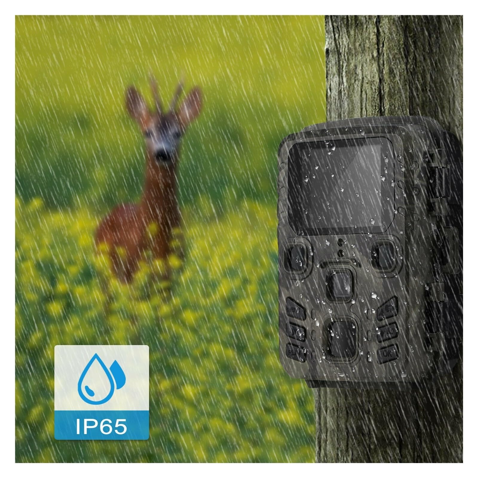 Polowanie Na Dziką Kamerę Obserwacyjną 20MP 1080P Zewnętrzne Kamery Dzikiej Przyrody Harcerstwo Nadzór Noktowizor Fotopułapki Śledzenie WyraźNe Obrazy I Filmy