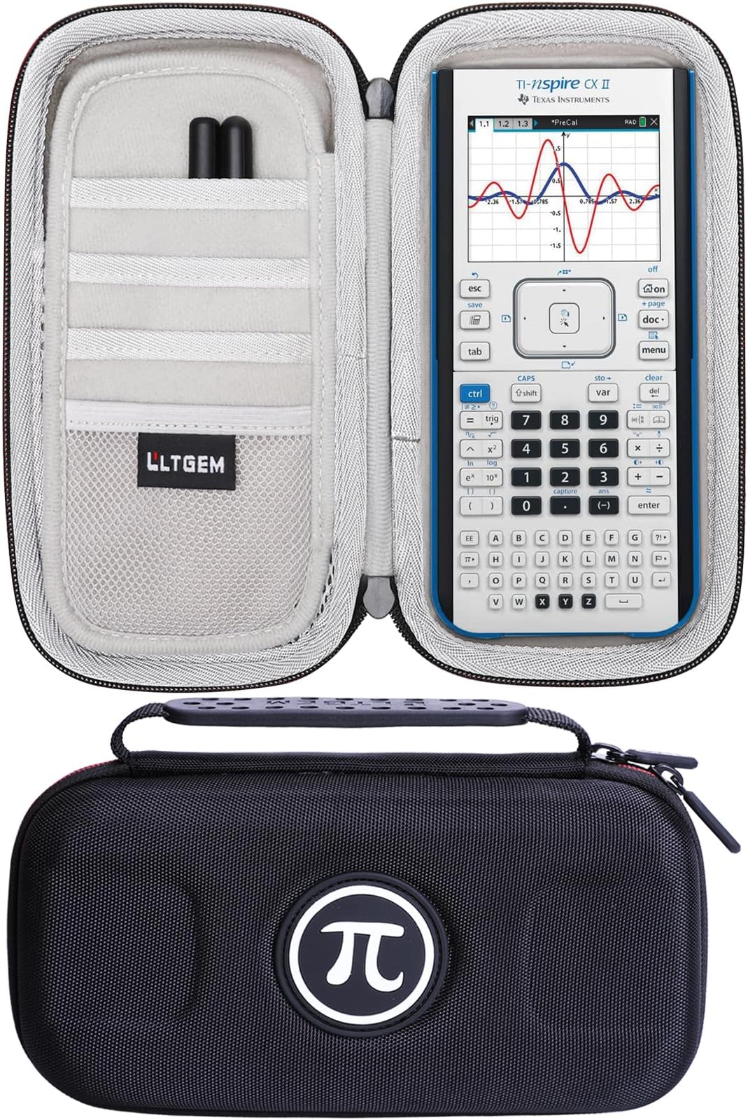 LTGEM Case for Texas Instruments TI-Nspire CX/CX II/TI-83/TI-83 Plus/TI-84/TI-84 Plus/TI-84 Plus CE/TI-85 / TI-86/TI-89 Titanium Color Graphing Calculator (PC/Mac)