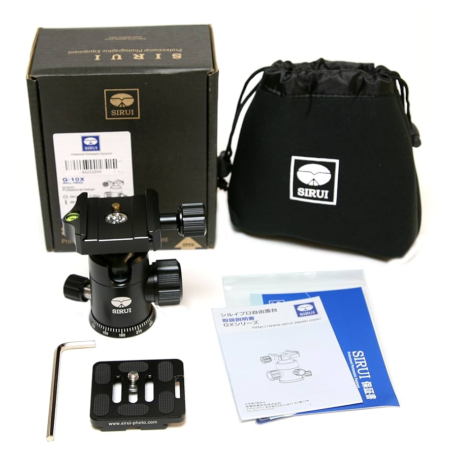 Amazonベーシック  カーボン三脚　SIRUI G-10X雲台付 Amazon | シルイ SIRUI ベーシック自由雲台 G-10X | 雲台