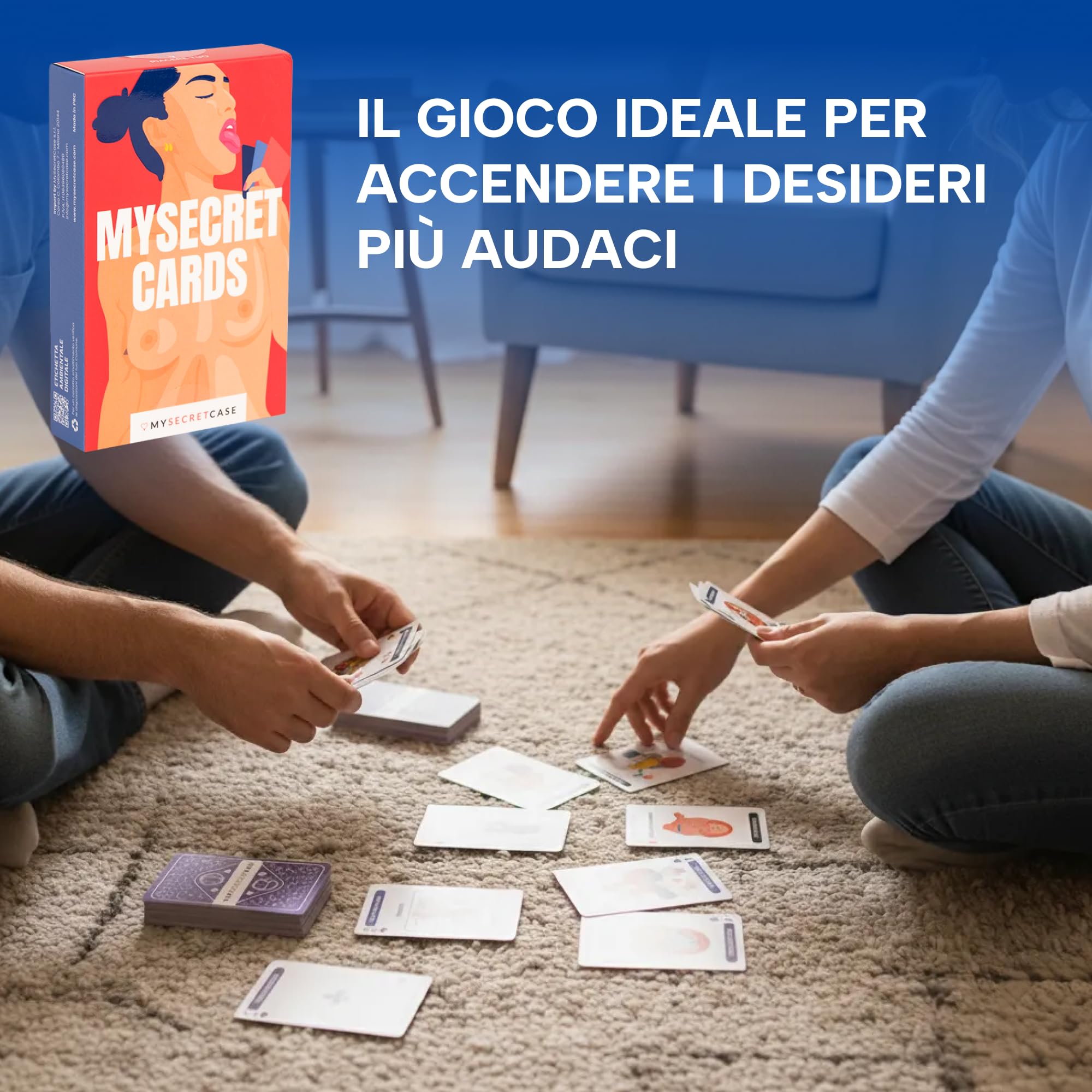MySecretCase Giochi Erotiici per Coppie - 60 Carte 3 Livelli Conosciamoci, Scopriamoci, Spogliamoci Sexytoysys Coppia Carte Sessuali di Coppia Giochi per Adulti Sexy