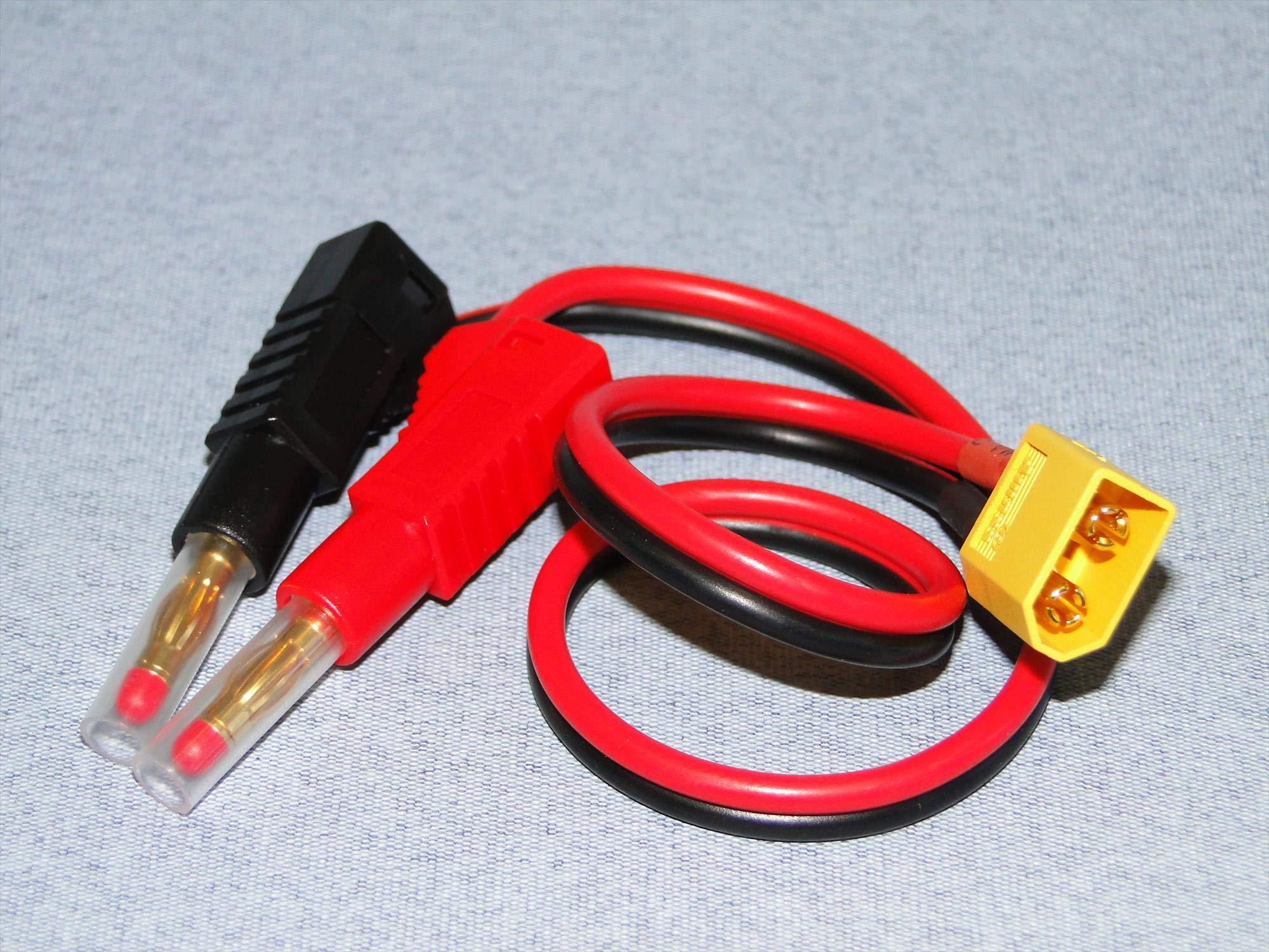 Logic RCCharger Lead 4mm Gold Banana Connectors To XT60 Connector