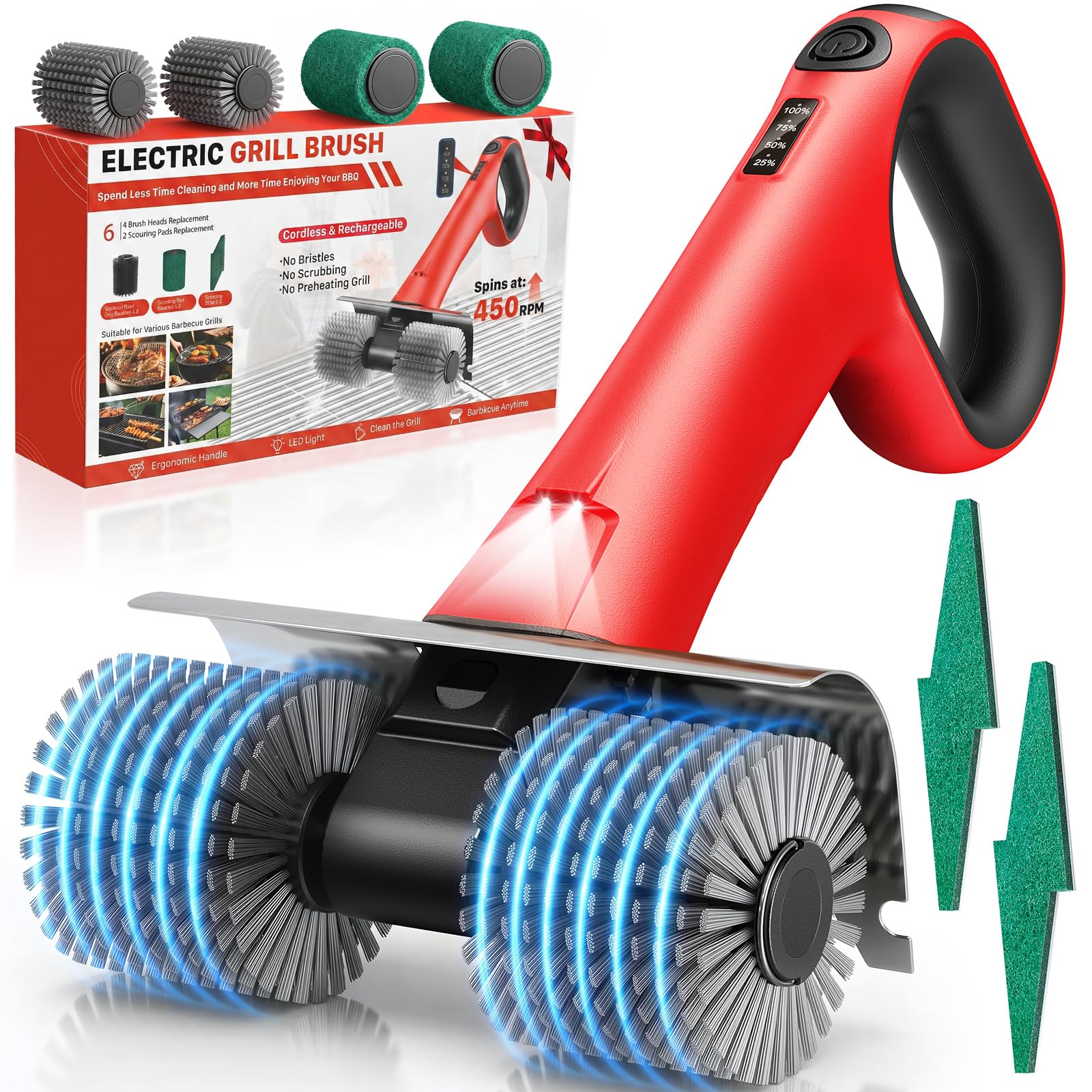 NeatLt Electric Grill Brush