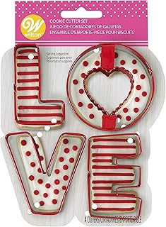 WILTON INDUSTRIES, INC COOKIE CUTTER SET LOVE, us:one size