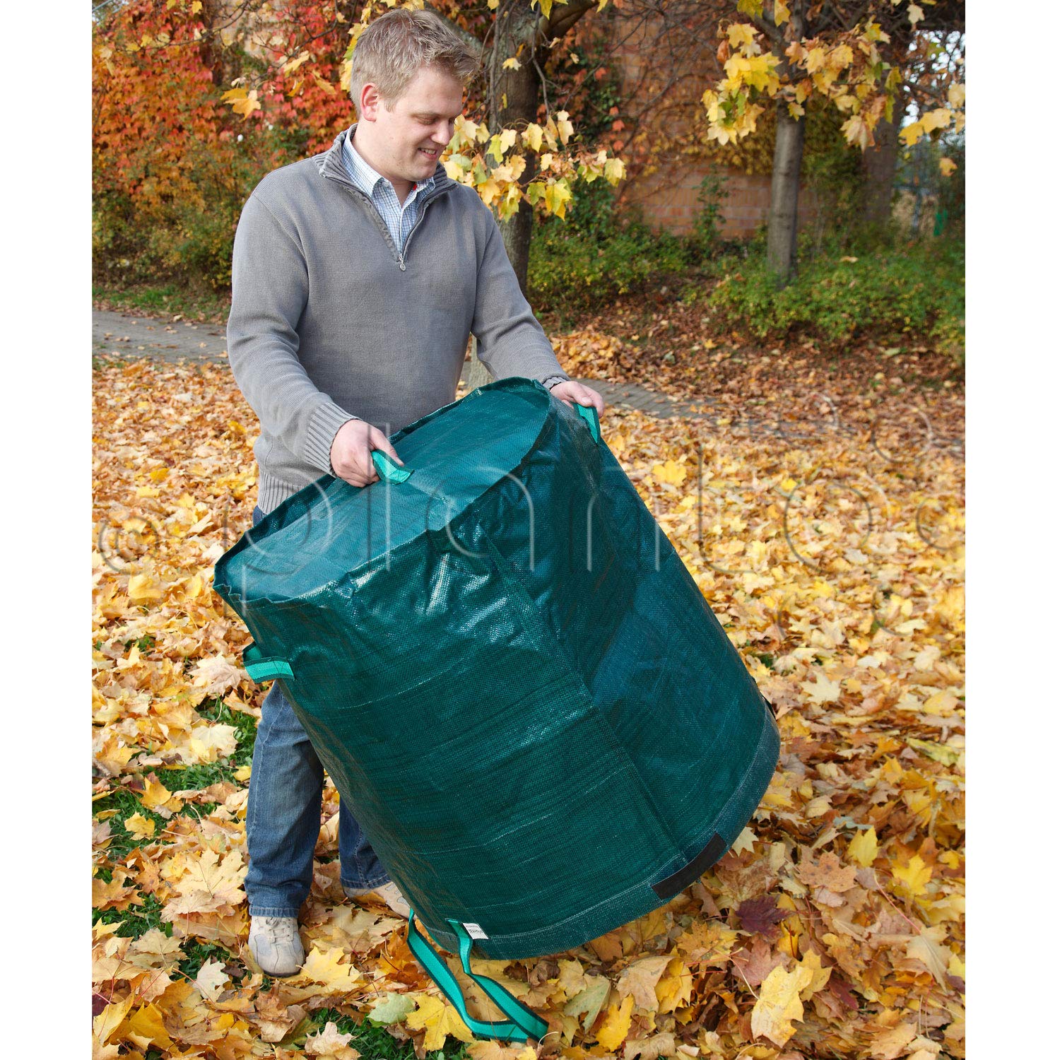 planto Gartensack Gartenabfallsack Gartensammler Gartentasche Abfallsack Gartentaschen für Gartenabfall Laubsack in Profi-Qualität (285 Liter, ⌀ 69 x 77 cm) 1 Stück