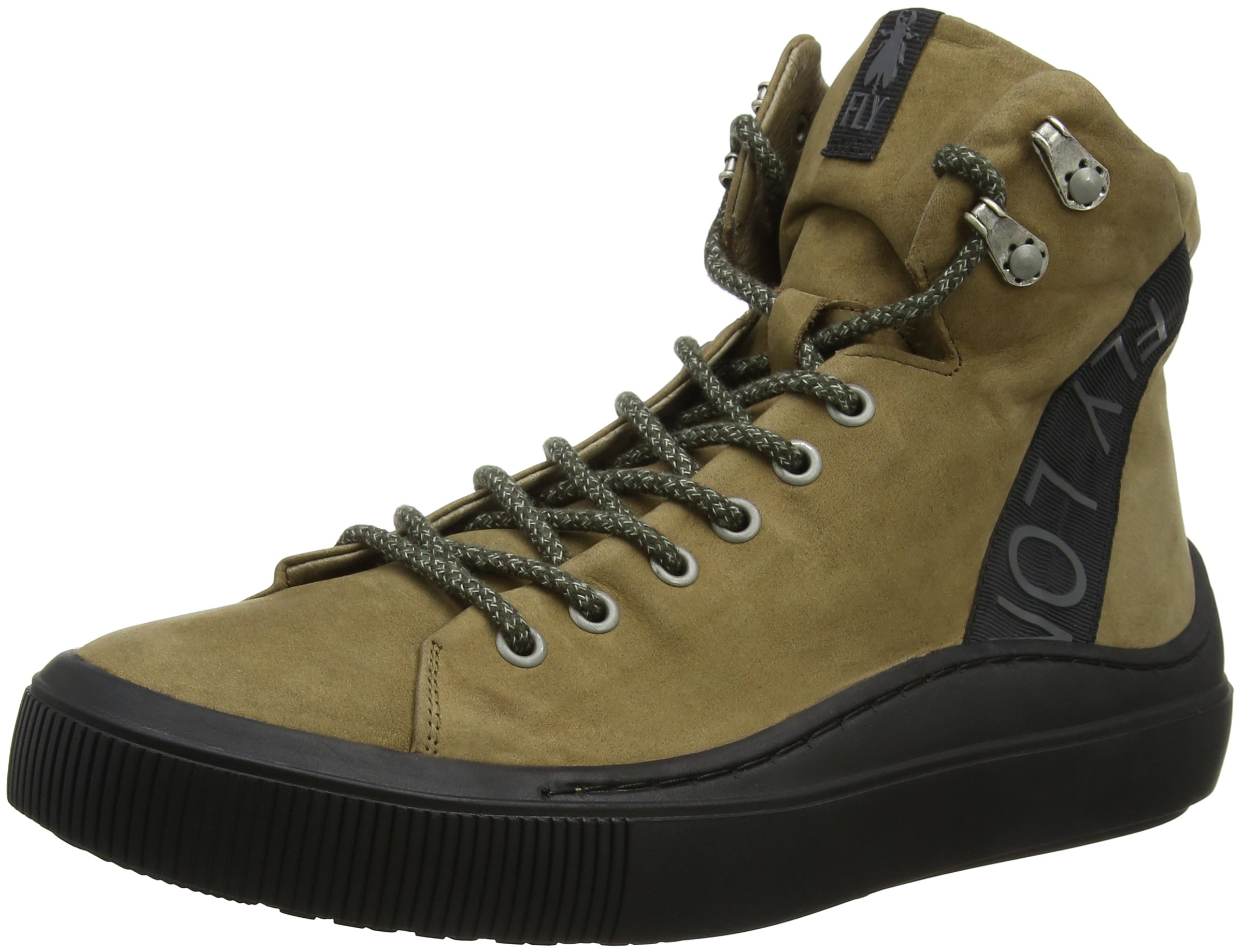 Fly LondonMen's SENO340FLY Hi-Top Trainers, Green (Olive(Black) 003)