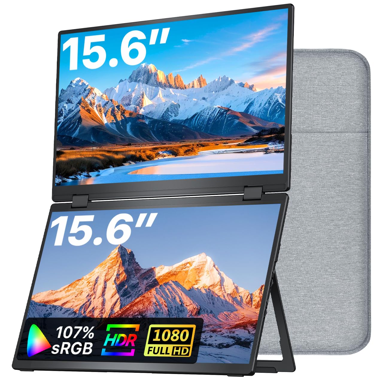 portable dual monitor 15,6 inch usb-c hdmi ips