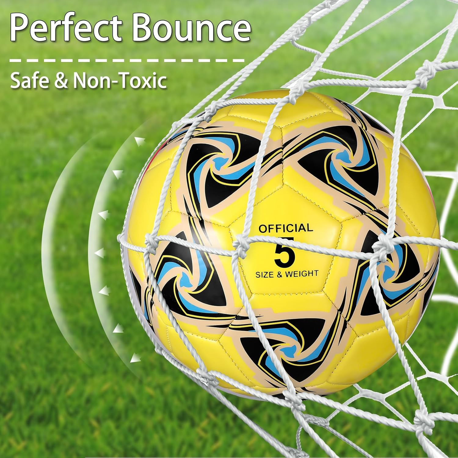 Libima 13 Pcs Soccer Ball Bulk 10 Pcs Official Size 4, 5 Soccer Ball with 2 Pump and Carry Bag Outdoor Indoor Training Practice Football Sports Party Back to School