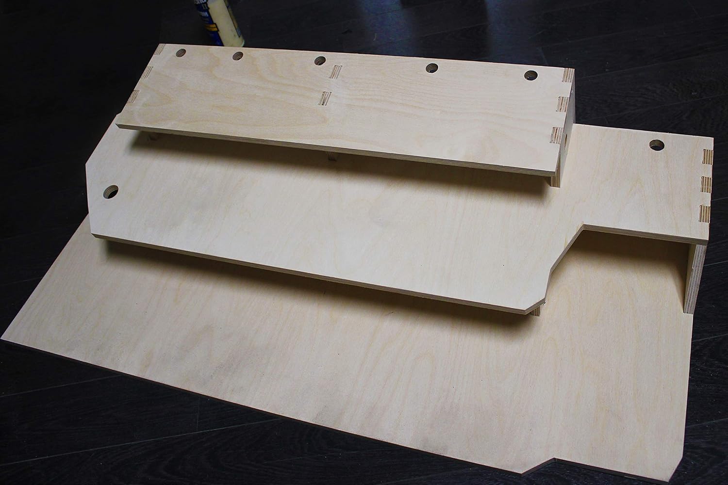 Guitar Effects Pedal Board Wood 3-Tier Platform Stand