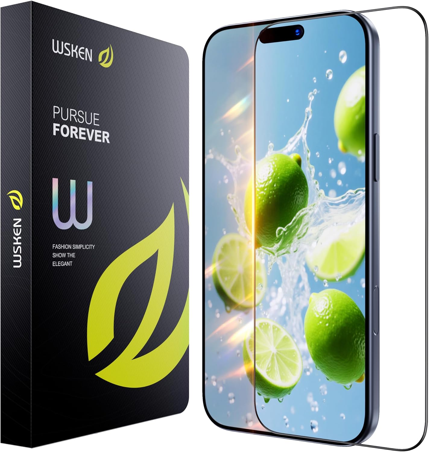 WSKEN for iPhone 17 Pro Max Screen Protector – AR Original Visual, [100% Anti Reflection] Shatterproof Screen Protector 17 Pro Max Anti Glare Tempered Glass with Zero Bubble Installation Box, 2 PCS