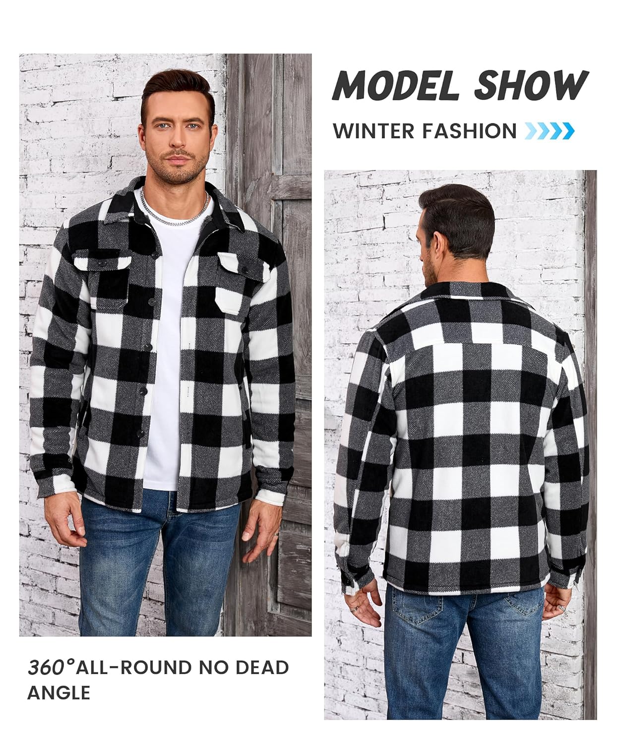 Puhope Jaqueta masculina de lã polar com forro de sherpa quente para homens, jaqueta grossa de botões com vários bolsos em promoção! Veja a oferta e mais achadinhos de Jaquetas & Casacos 3 Hoje é o melhor dia para comprar Puhope Jaqueta masculina de lã polar com forro de sherpa quente para homens, jaqueta grossa de botões com vários bolsos com aquele preço maroto! Promoção! Aproveite a oferta! 3