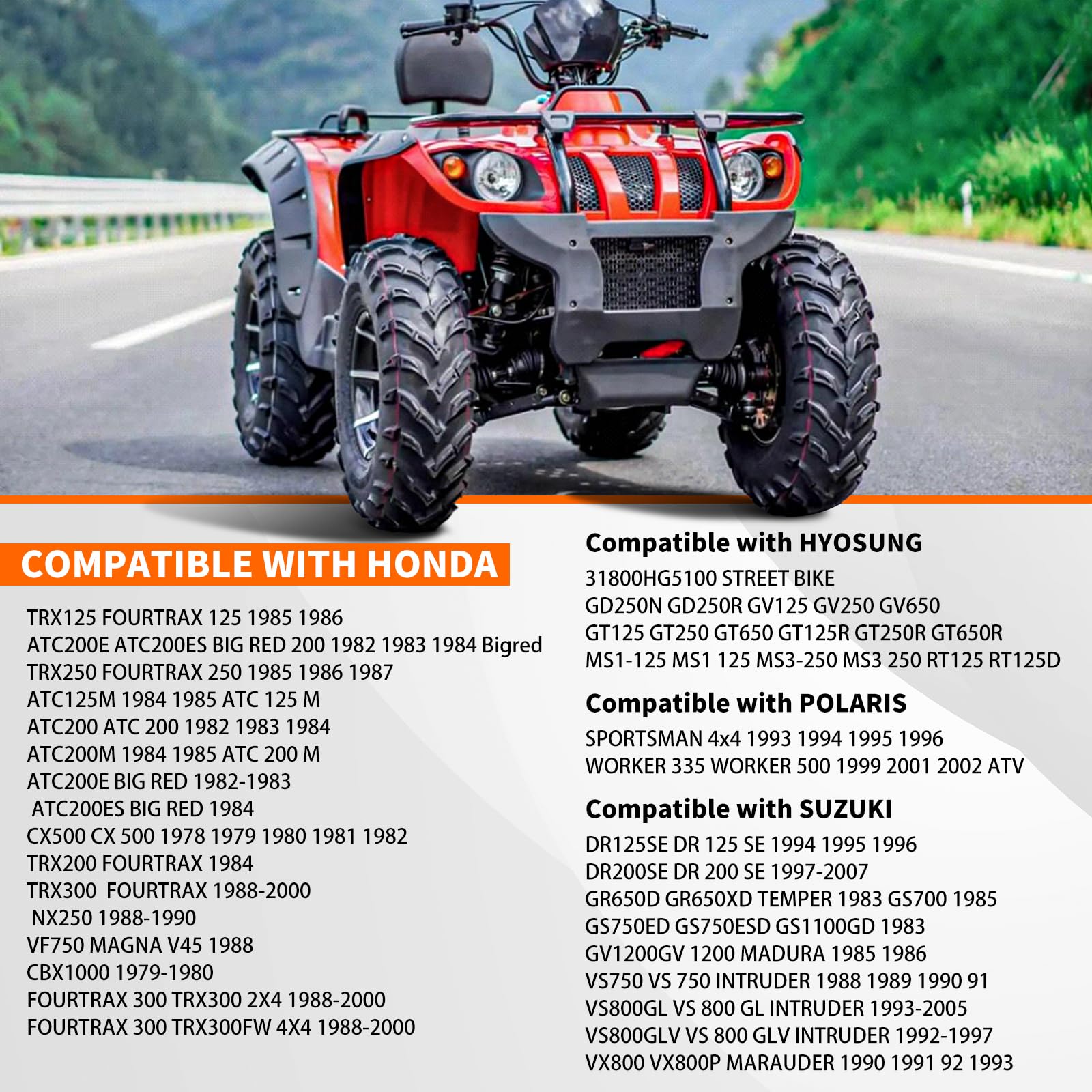 AHL Relè solenoide di avviamento per Honda TRX250 Fourtrax 250 1985 1986 1987