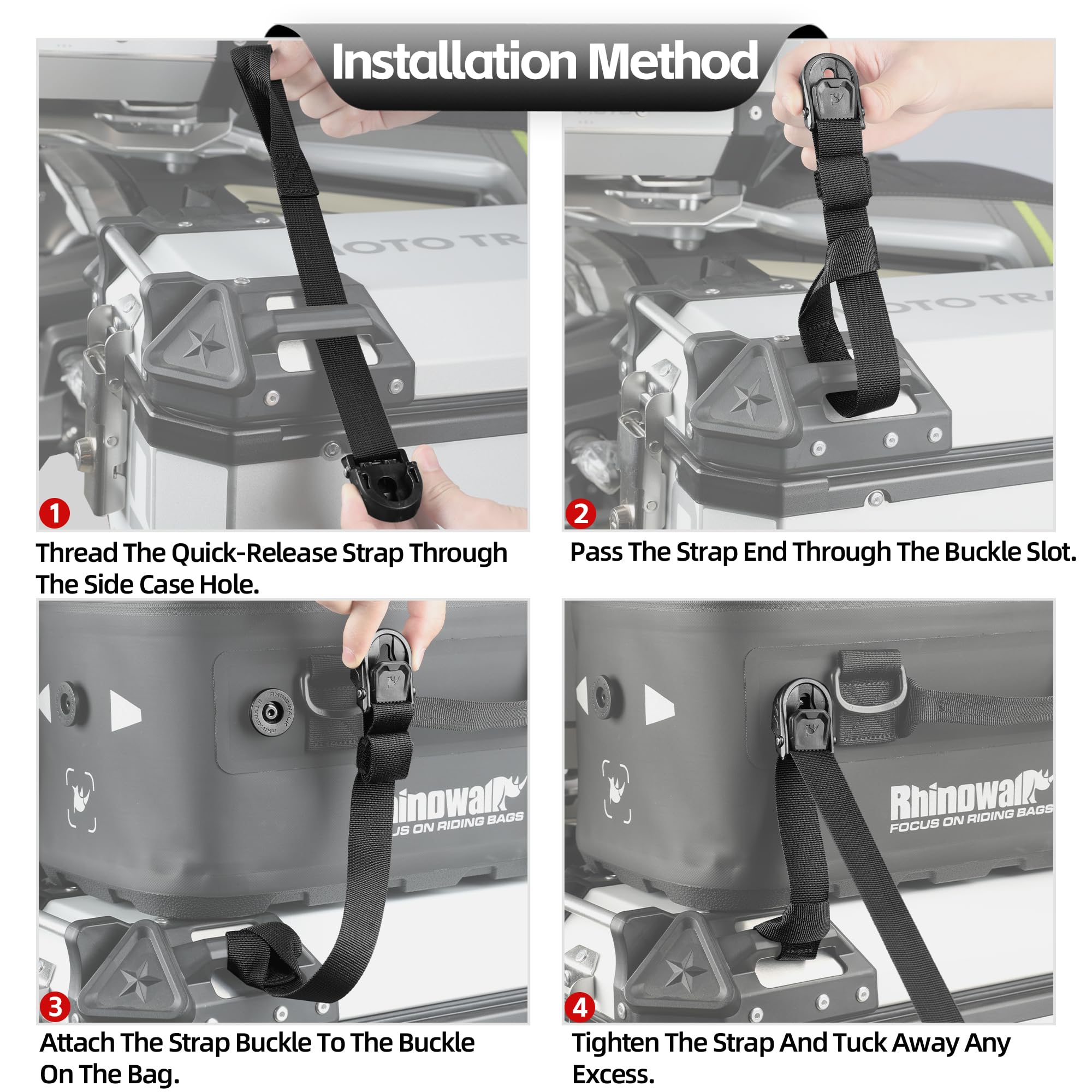 Rhinowalk 16L Motorrad Gepäckrolle wasserdichte Sitz- Seitenkoffer-Tasche MOLLE-System Thermoisolierung TPU-Boden