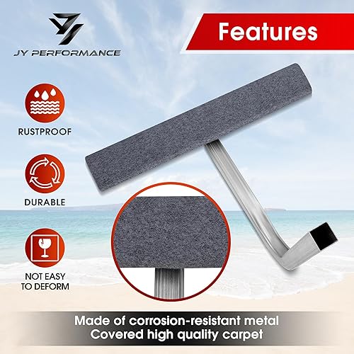 Miniatura 2 de JY PERFORMANCE Guía de literas de alfombra corta de 2 pies a bordo para remolques