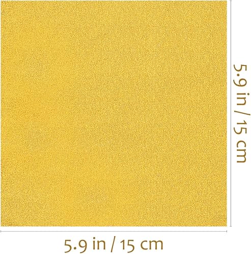 Miniatura 5 de Hemoton 200 unidades de papel de aluminio dorado envoltorios de dulces regalo papel de embalaje para dulces de chocolate para fiestas, cumpleaños,