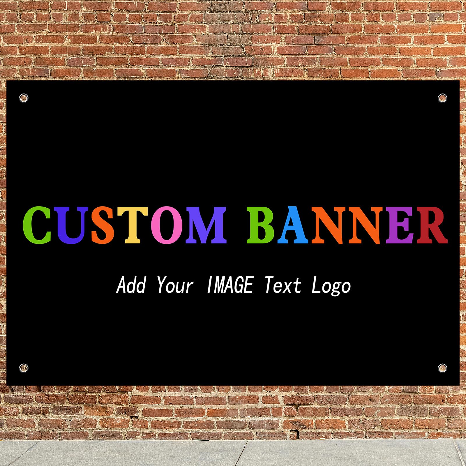 Custom Banners And Signs 6x4 Ft,Personalized Banner With Photo/Text, Banners Customized For Business Birthday Graduation Parties Indoor Outdoor