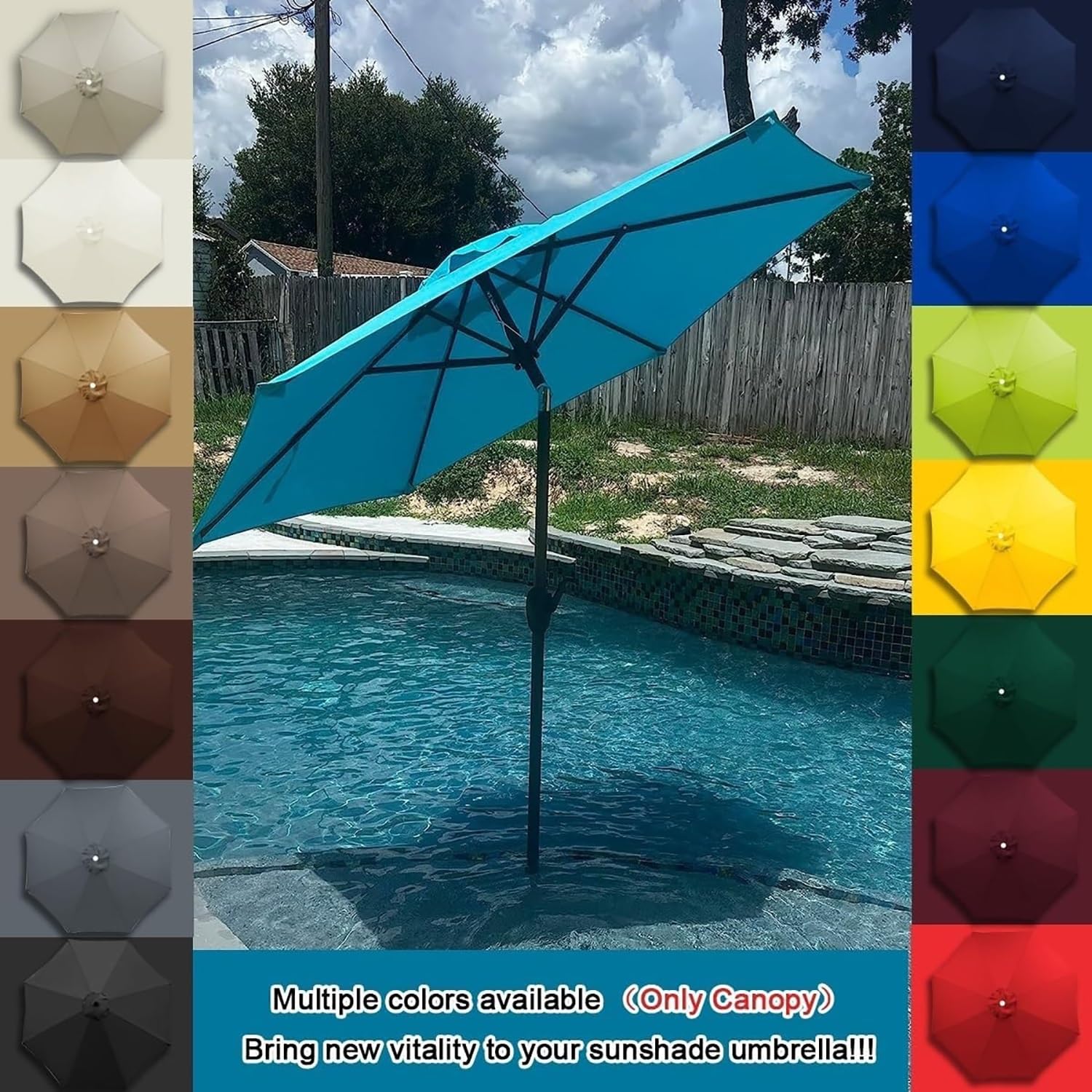 amazon patio umbrella replacement canopy Amazon.com: XMAYODS 2m-3.5m Replacement Parasol Canopy, Patio Umbrella  Replacement Cover 6/8 Arms for Garden Parasol Umbrella Canopy(Color 3,3.0M  6 Ribs) : Patio, Lawn & Garden