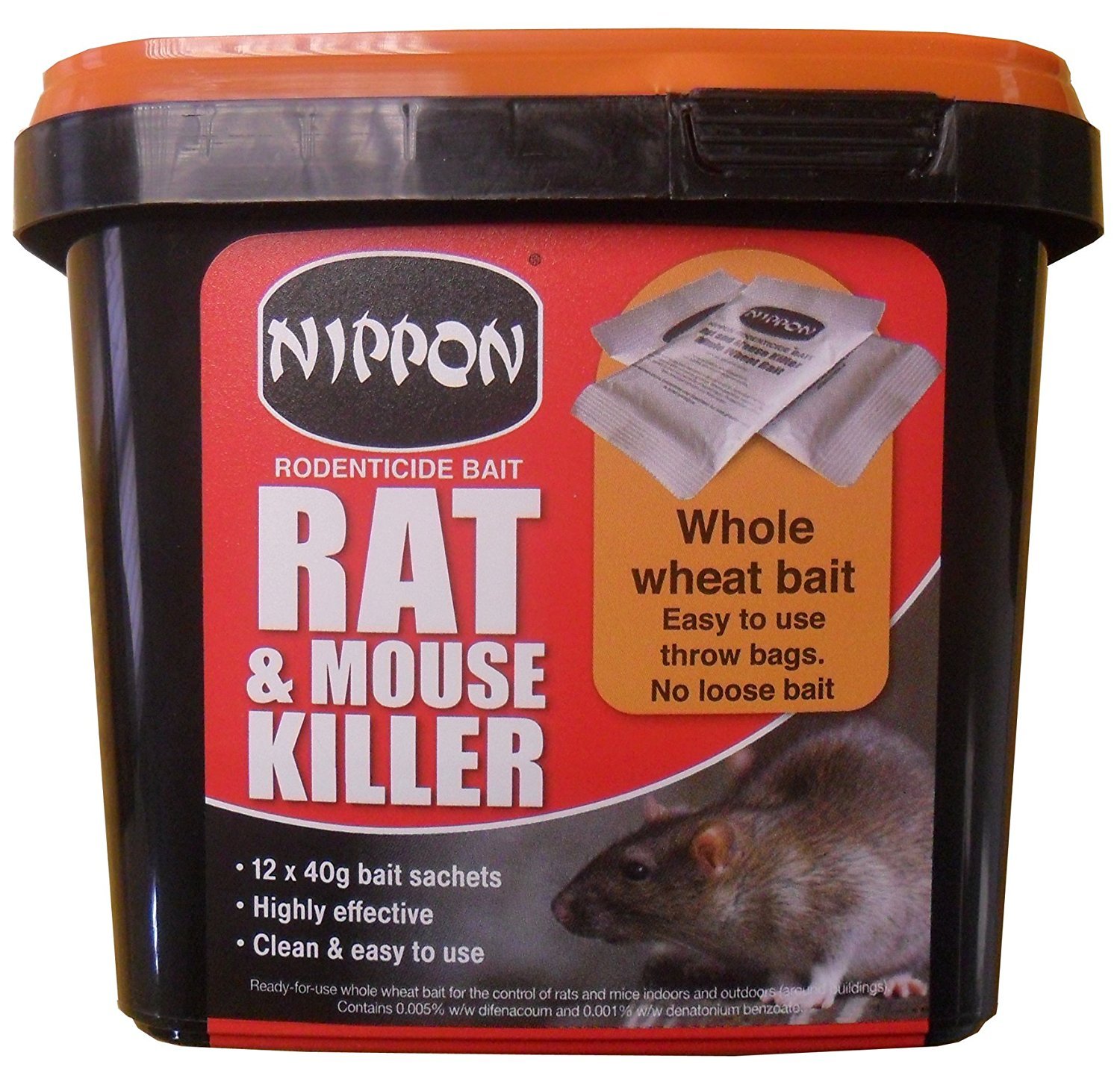 Buy Nippon 40g Nippon Rodenticide Wheat Bait (Pack of 12) Online at Low  Prices in India - Amazon.in