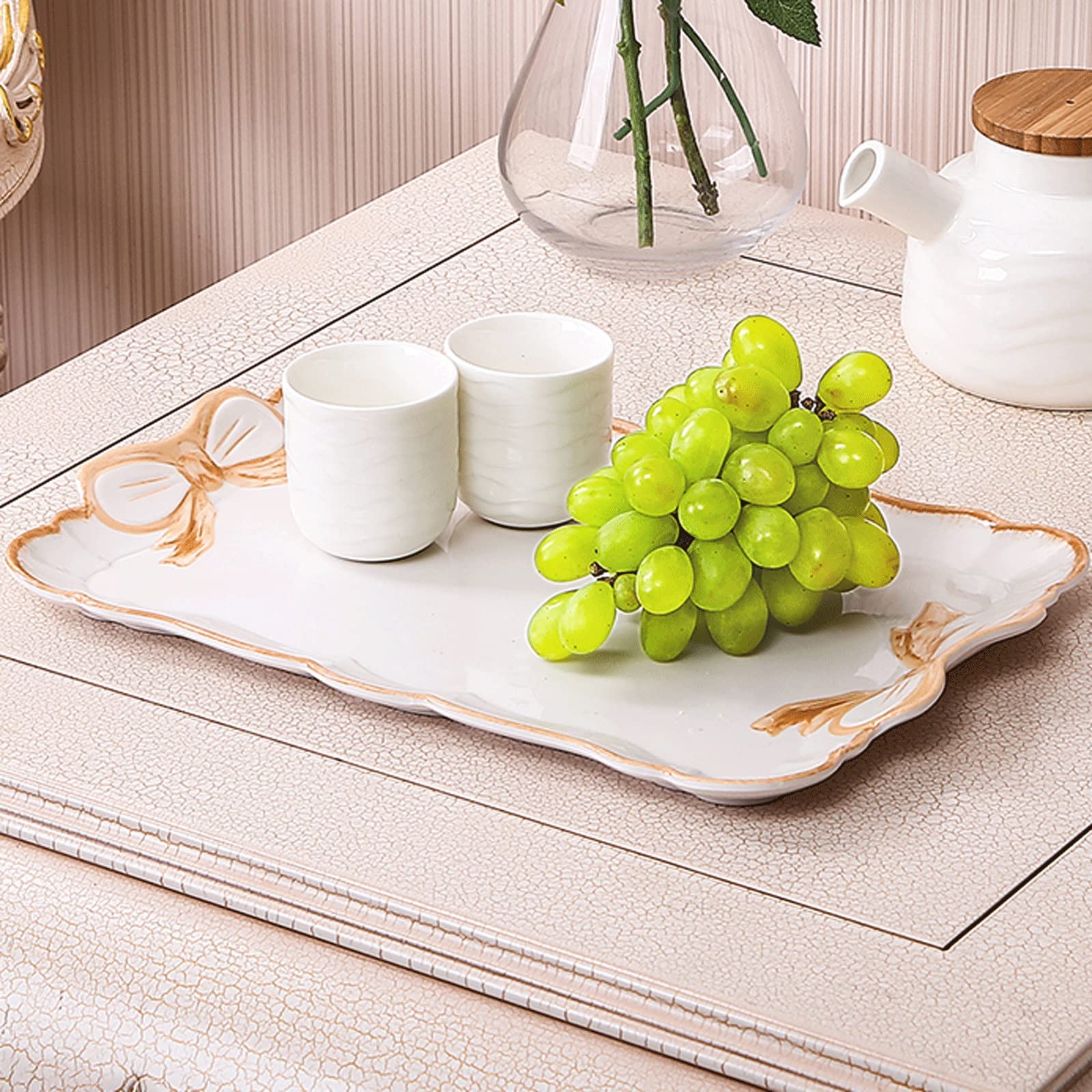 Foodservice Vassoio Vassoio del vassoio del vassoio vassoio rettangolare del vassoio rettangolare del vassoio del dessert del dessert tv Vassoio decorativo vassoio per Feste, Tavolo, Cucina