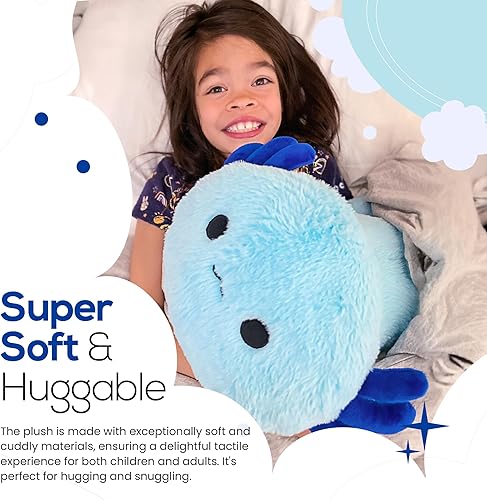 Miniatura 7 de Peluche de ajolote con peso con suave aroma a lavanda, lindo y tierno juguete para niños, bolsa extraíble y apta para microondas para un apoyo