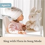 Baby GUND Flora the Bunny Animated Plush, Singing Stuffed Animal Toy for Ages 0 and Up, Cream, 12" (Styles May Vary)