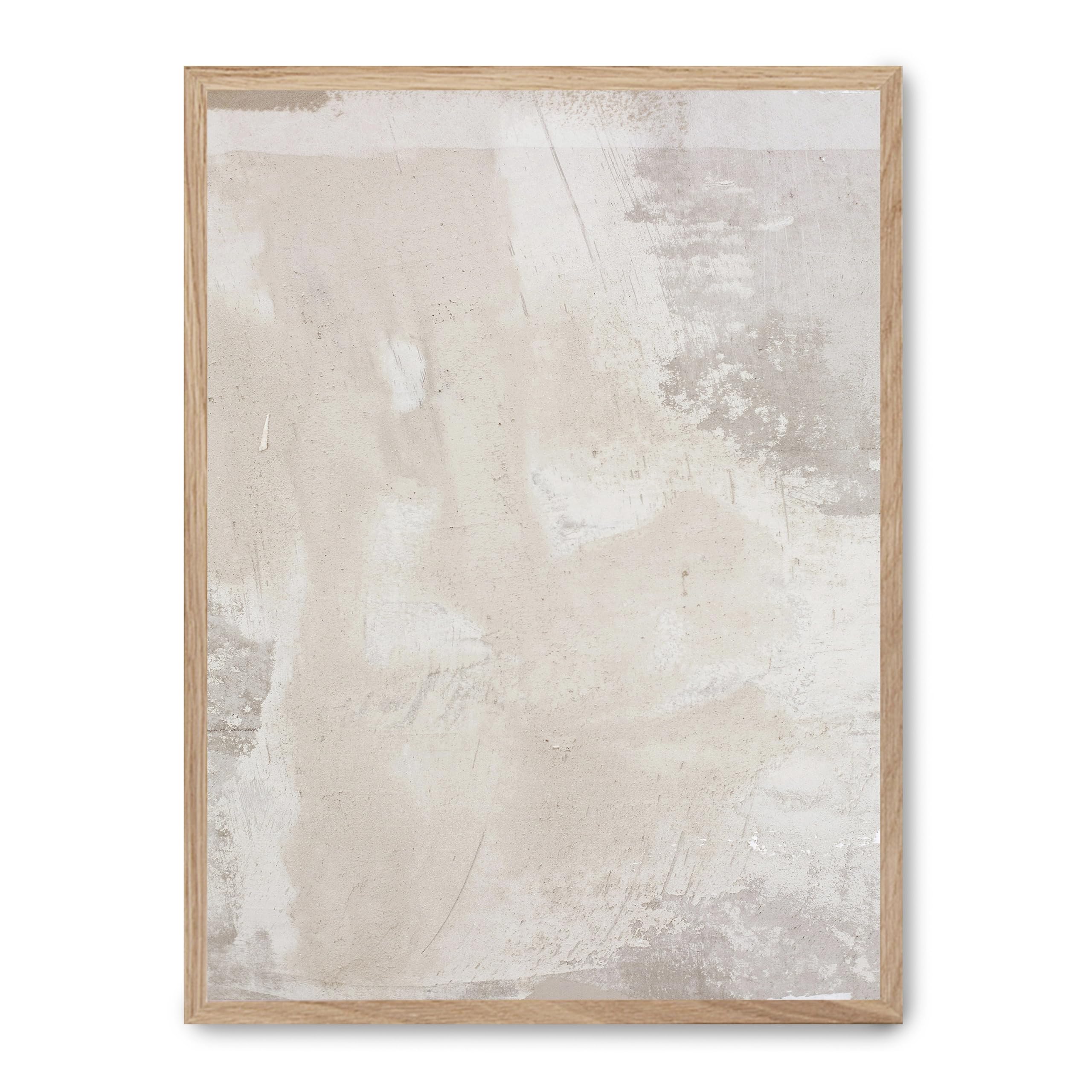 Cuadro beige concrete FASE5 pour réchauffer un mur blanc avec style