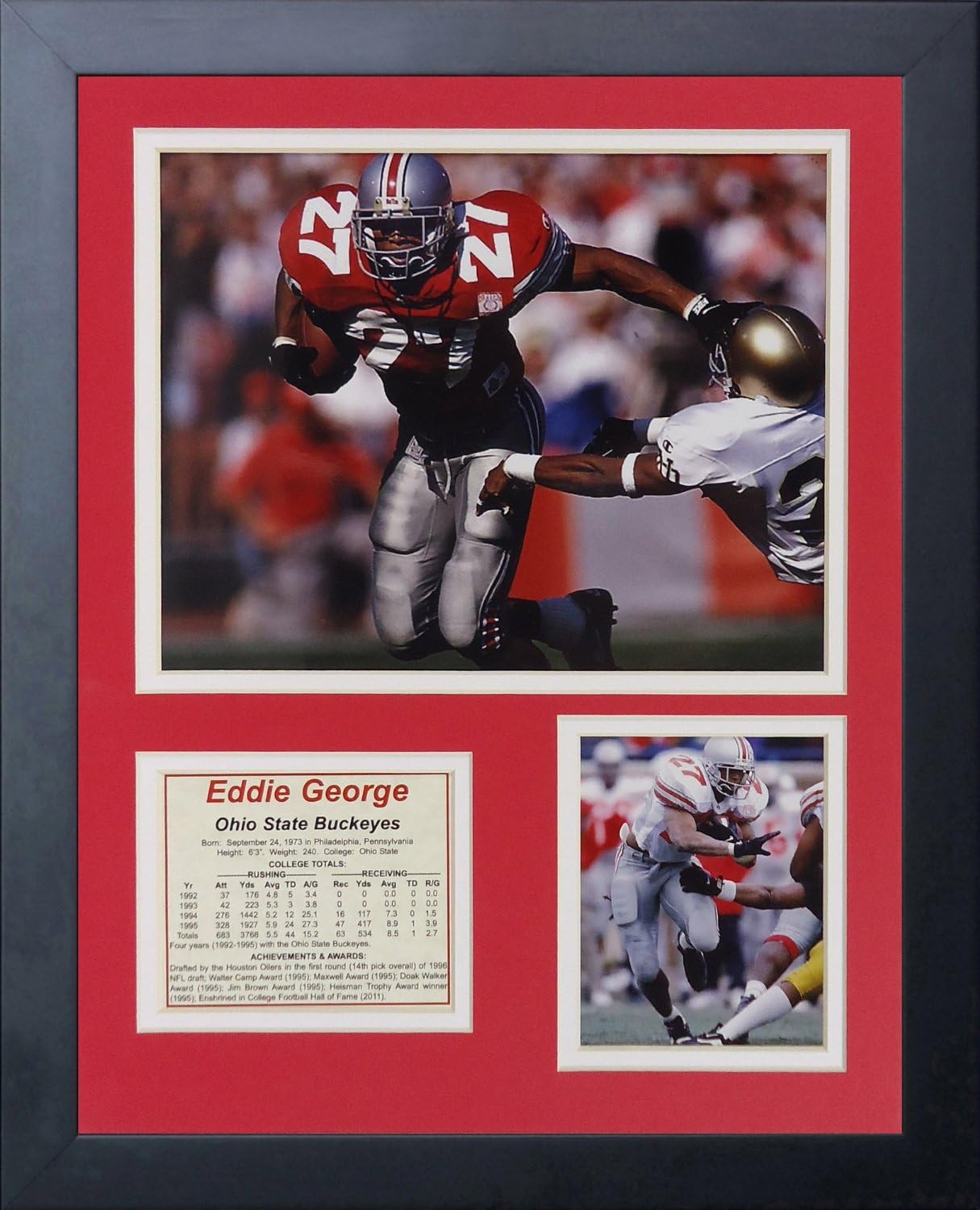 Legends Never Die Eddie George Collage Photo Frame, 11" x 14"