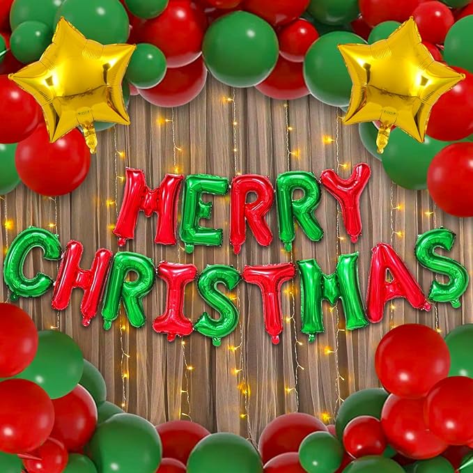 Party Propz Christmas Party Decoration 45 Pcs, Xmas Decoration Items for Home Christmas