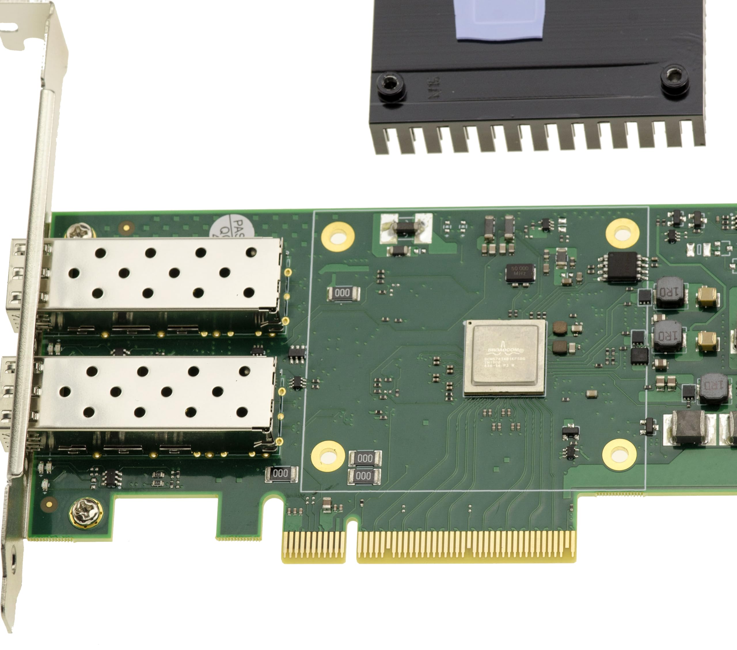 KALEA-INFORMATIQUE Karta kontrolera PCIe Sieć LAN Ethernet 2 porty 10G SFP+ lub 25G SFP28 Broadcom BCM57414