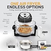 Vista 8 de Freidora de aire Big Boss, sin aceite, Negro