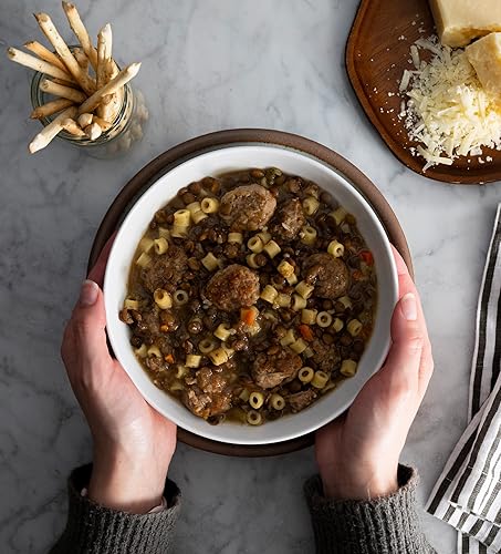 Miniatura 4 de Alessi Autentico - Sopas premium, sabores tradicionales, 6 onzas (lenteja siciliana, paquete de 6)