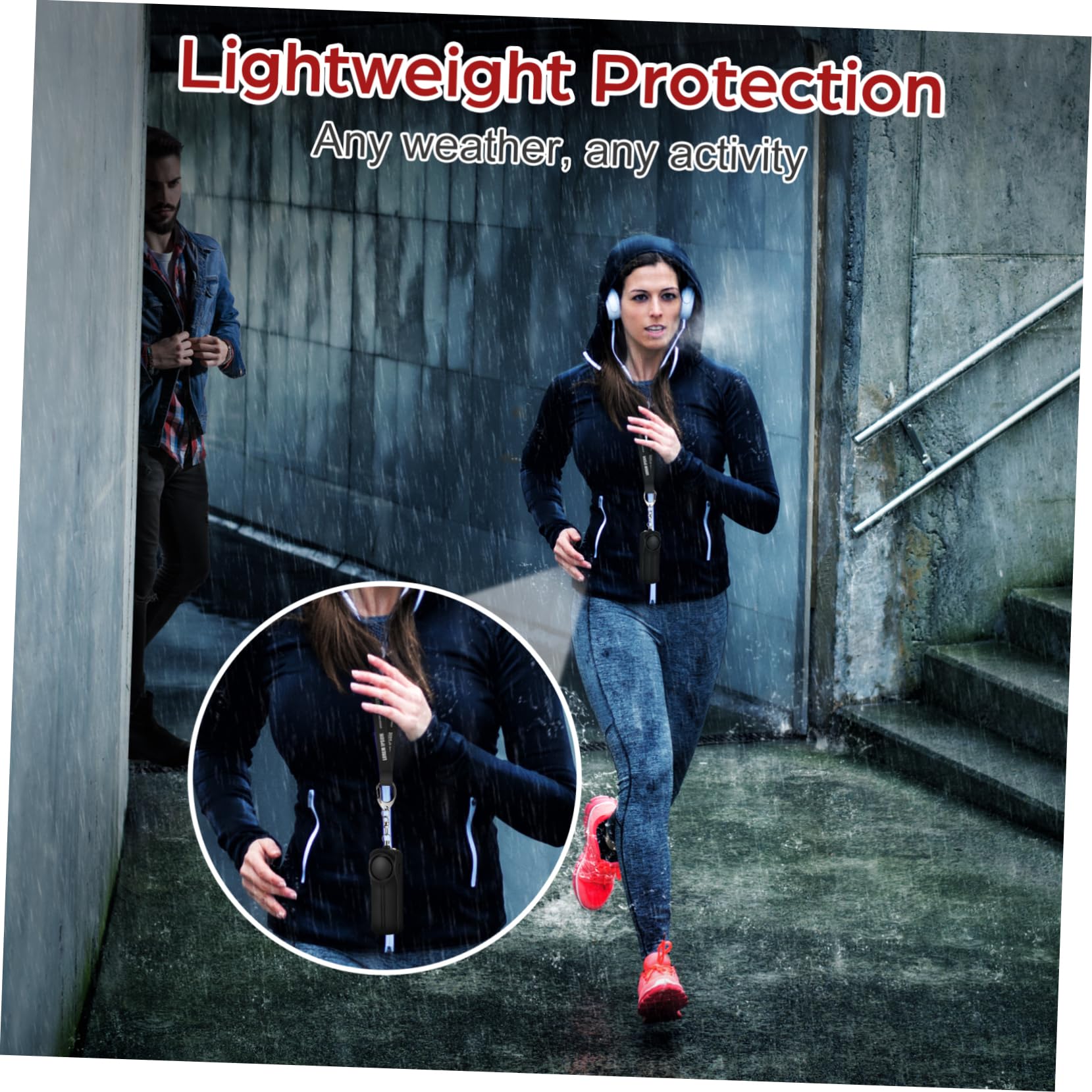 DOITOOL 3 Stück Persönlicher Notfallalarm mit Signal LED Licht Kompakt und Leicht für Frauen Senioren und Alleinlebende für Jogger und Unterwegs Einfach zu Bedienen Schlüsselanhänger aus