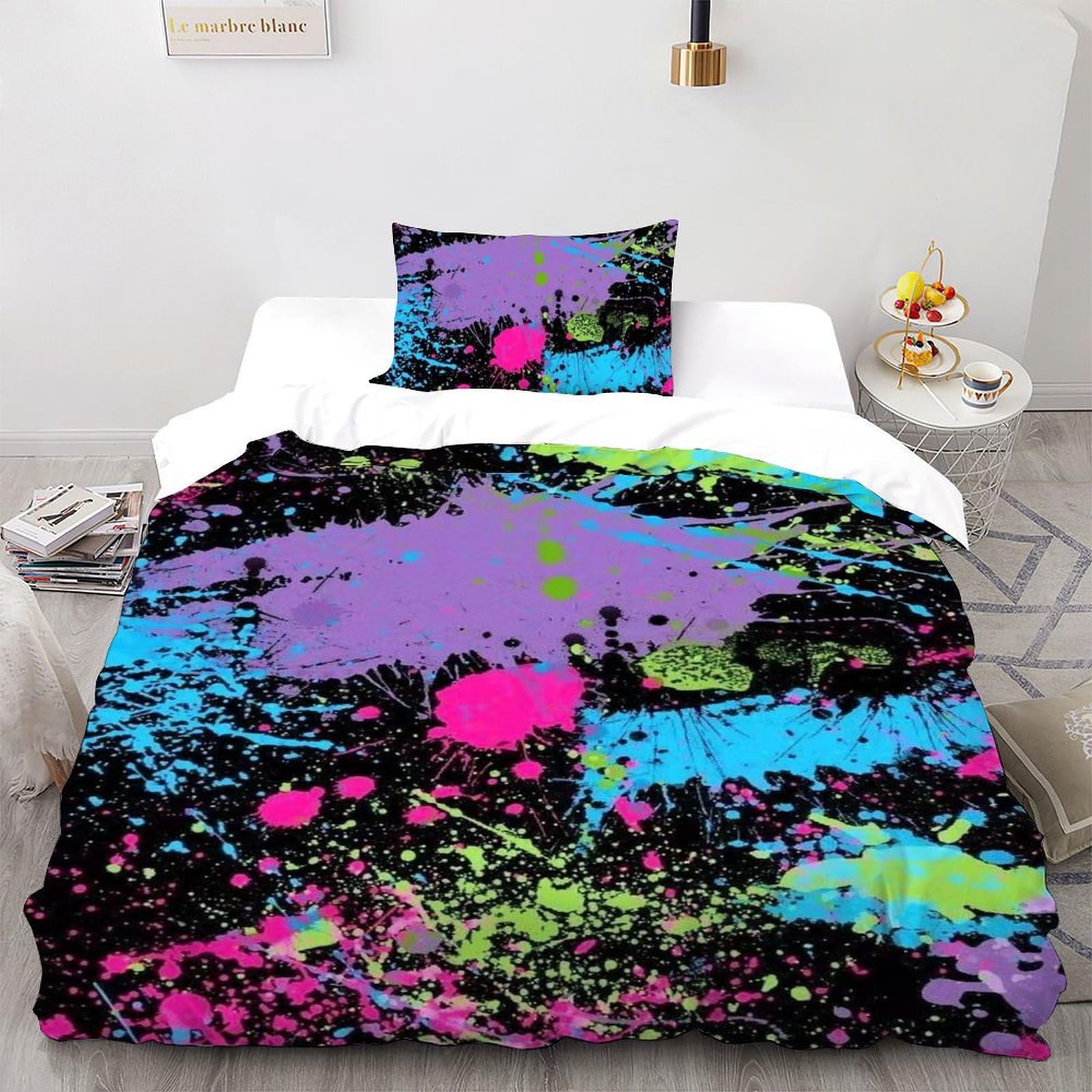 Housse de couette graffiti unique pour transformer une chambre d'ado