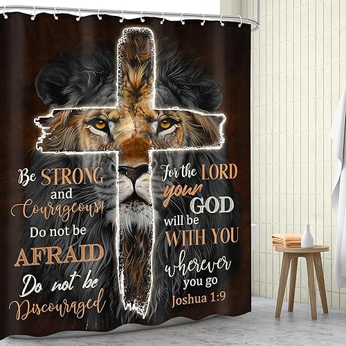 Miniatura 8 de Omifly Cortina de ducha negra para niña, 72 pulgadas de ancho x 72 pulgadas de alto, juego de baño para mujer, color verde azulado, cita