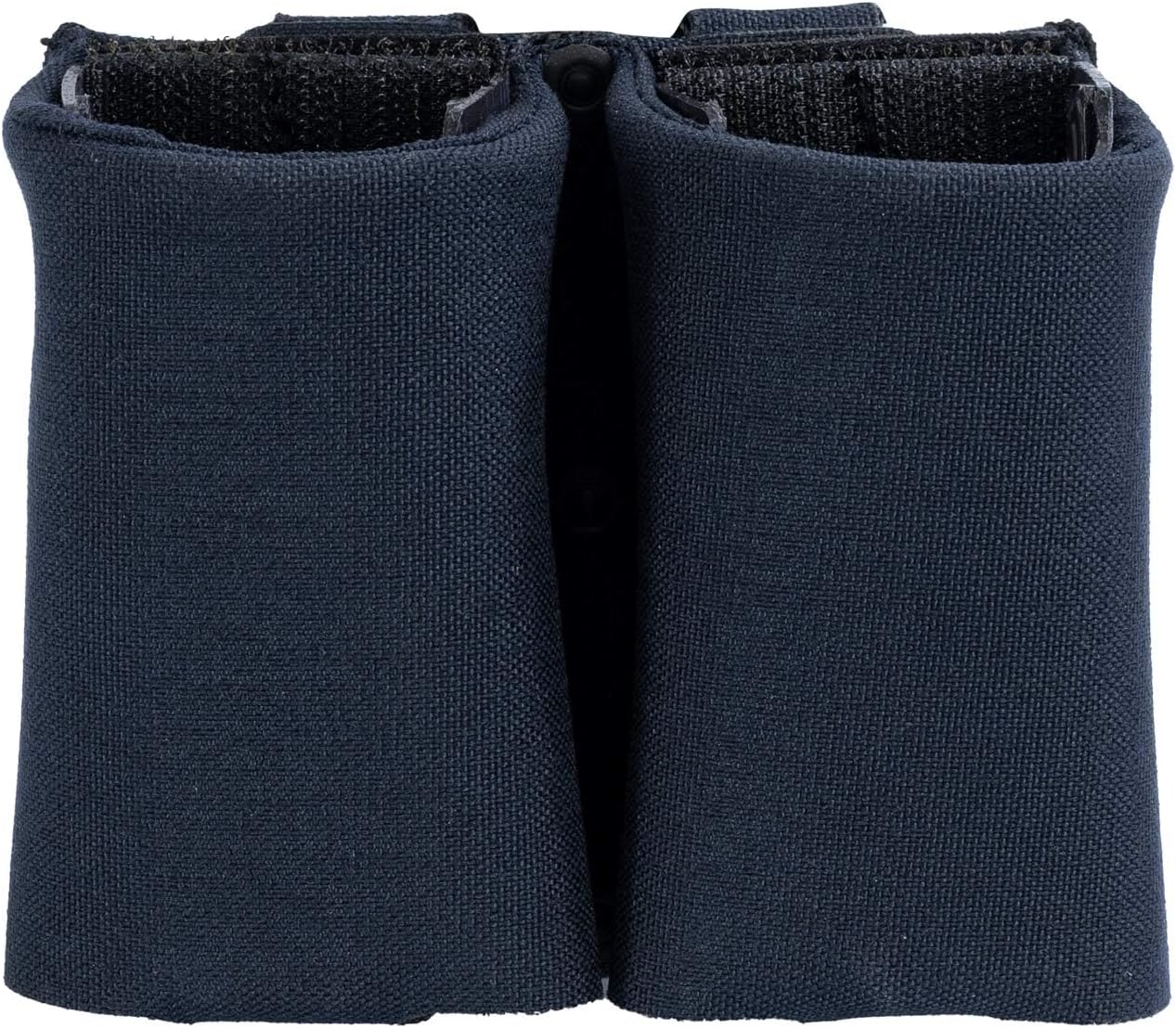 Double Pistol Magazine Pouch, Black, High-Strength Laminate Material, MOLLE Compatible, Magazine Retention System