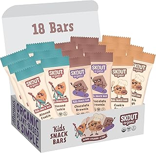 Skout Organic Dessert Inspired Kids Snack Bar Variety Pack (18 Pack) | Organic Kids Snack Bars | School Snacks & Lunch Snacks | Vegan & Paleo | Gluten, Dairy, Grain Free…