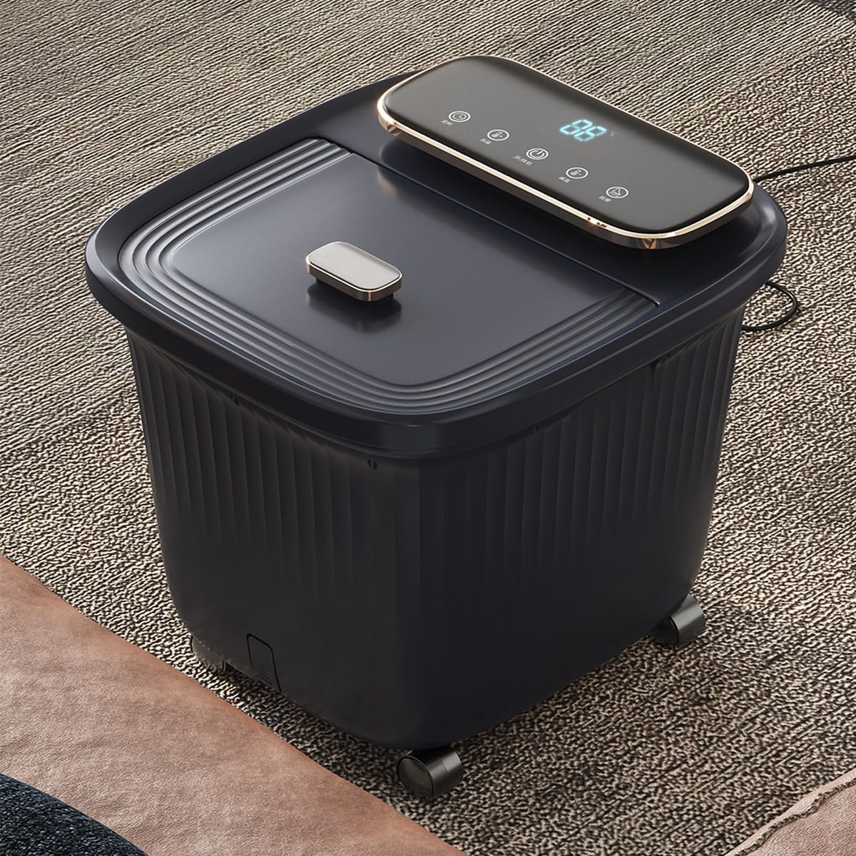 Amazon | 電気フットバス 保温・加熱機能付き 深型足湯器フットバス