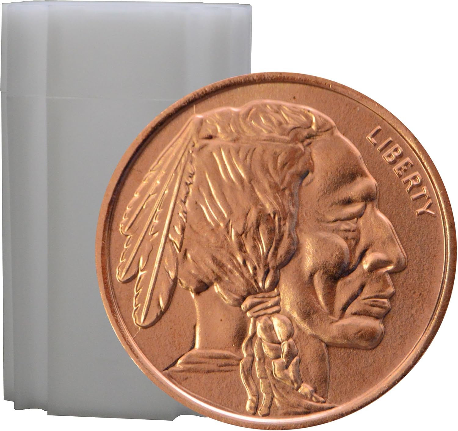 20 Buffalo Nickel Design 1 oz Pure .999 Copper Bullion Rounds