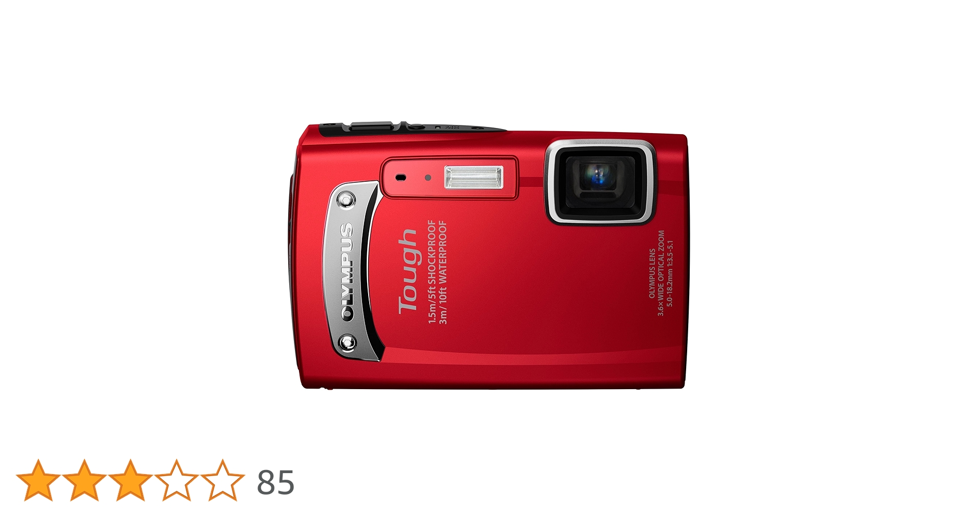 Amazon | OLYMPUS 防水デジタルカメラ TOUGH TG-310 レッド 3m防水 1.5