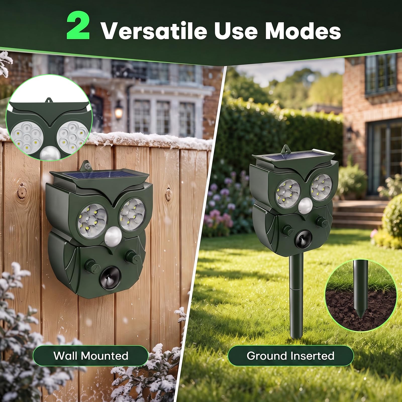 MQUPIN Répulsif pour chats pour jardins UK 5 modes